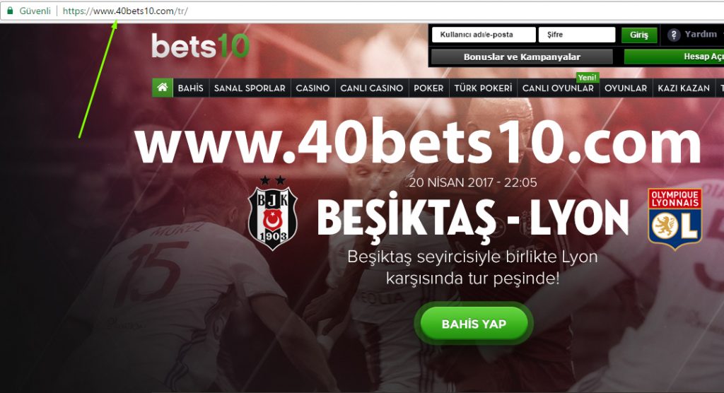 40bets10.Com Yeni Adres Oldu