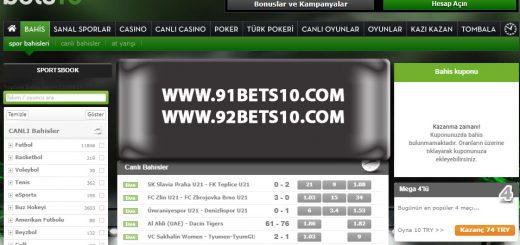 91Bets10 ve 92Bets10 Yeni Giriş Adresleri