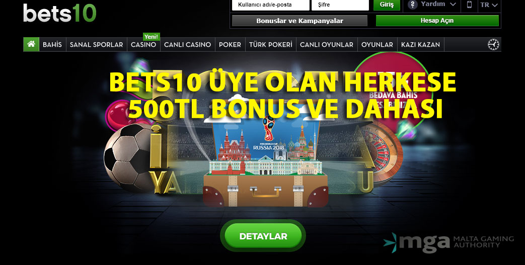 Bets10 Üye Olan Herkese 500TL Bonus ve Dahası