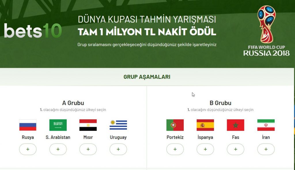 Dünya Kupası Tahmini 1 Milyon TL Kazandırıyor