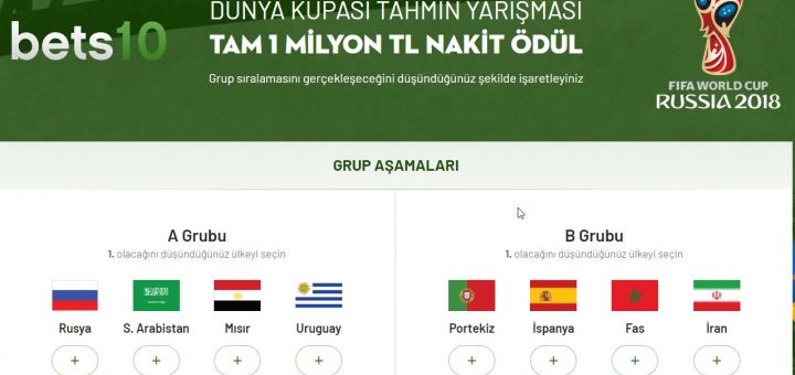 Dünya Kupası Tahmini 1 Milyon TL Kazandırıyor